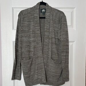 Roots Heathered Green Cardigan